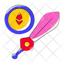 پیش‌نمایش فایل ethereum-sword-7930914 از پک استیکرهای ارز دیجیتال