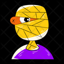 پیش‌نمایش فایل mummy-face-7909498 از پک استیکرهای جادوگر