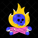 پیش‌نمایش فایل skull-bonfire-7909475 از پک استیکرهای جادوگر
