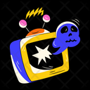پیش‌نمایش فایل spooky-tv-7909455 از پک استیکرهای جادوگر