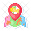 پیش‌نمایش فایل fishing-spot-pointer-on-map-premium-colourful-flat-sticker-8019271 از پک استیکرهای ماهیگیری
