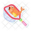 پیش‌نمایش فایل hand-net-sticker-vector-in-flat-style-8019228 از پک استیکرهای ماهیگیری