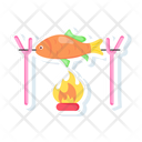 پیش‌نمایش فایل roasting-fish-8019240 از پک استیکرهای ماهیگیری