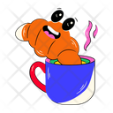 پیش‌نمایش فایل croissant-coffee-7987736 از پک صبح بخیر