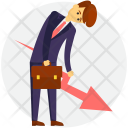 پیش‌نمایش فایل businessman-in-loss از پک شکست کسب و کار و مدیر متضرر و بدهکار