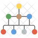 پیش‌نمایش فایل hierarchical-network از پک آیکن‌های مسطح مدیریت داده ۲