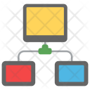 پیش‌نمایش فایل client-server-model-2 از پک آیکن‌های مسطح مدیریت داده ۱