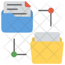 پیش‌نمایش فایل folders-structure از پک آیکن‌های مسطح مدیریت داده ۱