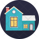 پیش‌نمایش فایل cottage-162 از پک آیکن‌های مسطح املاک ۱