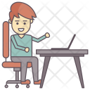 پیش‌نمایش فایل internet-surfing-1 از پک روال روزمره کارمند خوشحال حقوق‌بگیر