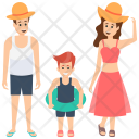پیش‌نمایش فایل family-on-beach از پک شخصیت‌های خانوادگی
