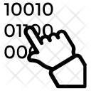 پیش‌نمایش فایل binary-code-12 از پک آیکن‌های خطی مدیریت داده ۱