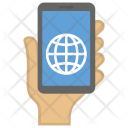 پیش‌نمایش فایل hand-holding-smartphone-3 از پک آیکن‌های مسطح سئو و بهینه‌سازی وب
