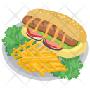 پیش‌نمایش فایل hot-dog-with-fries از پک ظروف