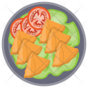 پیش‌نمایش فایل samosa-with-salad از پک ظروف