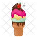 پیش‌نمایش فایل rainbow-sherbet-cone از پک بستنی