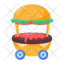 پیش‌نمایش فایل burger-cart-8320360 از پک استیکرهای غذا