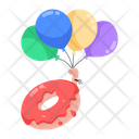 پیش‌نمایش فایل donut-balloons-8320316 از پک استیکرهای غذا