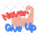 پیش‌نمایش فایل never-give-8661522 از پک استیکرهای جوینده کار پویانمایی