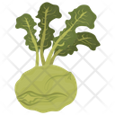 پیش‌نمایش فایل kohlrabi-8 از پک آیکن‌های مسطح سبزیجات