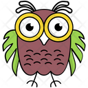 پیش‌نمایش فایل cute-owl-1 از پک آیکن‌های وکتور جغد بچه کارتونی