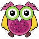 پیش‌نمایش فایل owl-300 از پک آیکن‌های وکتور جغد بچه کارتونی