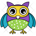 پیش‌نمایش فایل owl-303 از پک آیکن‌های وکتور جغد بچه کارتونی