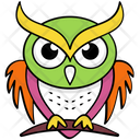 پیش‌نمایش فایل owl-305 از پک آیکن‌های وکتور جغد بچه کارتونی