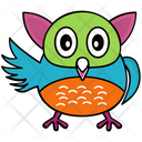 پیش‌نمایش فایل owl-307 از پک آیکن‌های وکتور جغد بچه کارتونی