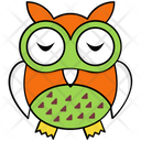 پیش‌نمایش فایل owl-308 از پک آیکن‌های وکتور جغد بچه کارتونی