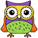 پیش‌نمایش فایل owl-310 از پک آیکن‌های وکتور جغد بچه کارتونی