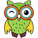 پیش‌نمایش فایل owl-311 از پک آیکن‌های وکتور جغد بچه کارتونی