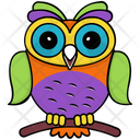 پیش‌نمایش فایل owl-312 از پک آیکن‌های وکتور جغد بچه کارتونی
