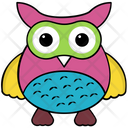 پیش‌نمایش فایل owl-314 از پک آیکن‌های وکتور جغد بچه کارتونی