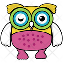 پیش‌نمایش فایل owl-316 از پک آیکن‌های وکتور جغد بچه کارتونی