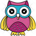 پیش‌نمایش فایل owl-318 از پک آیکن‌های وکتور جغد بچه کارتونی