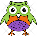 پیش‌نمایش فایل owl-321 از پک آیکن‌های وکتور جغد بچه کارتونی