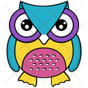 پیش‌نمایش فایل owl-322 از پک آیکن‌های وکتور جغد بچه کارتونی