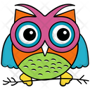 پیش‌نمایش فایل owl-324 از پک آیکن‌های وکتور جغد بچه کارتونی
