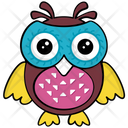 پیش‌نمایش فایل owl-328 از پک آیکن‌های وکتور جغد بچه کارتونی