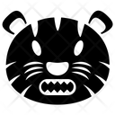 پیش‌نمایش فایل animal-face-1 از پک آیکن‌های وکتور ببر بامزه