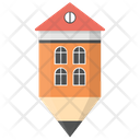 پیش‌نمایش فایل house-draft-7 از پک آیکن‌های مسطح نقاشی خانه