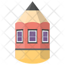 پیش‌نمایش فایل house-draft-8 از پک آیکن‌های مسطح نقاشی خانه
