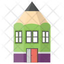 پیش‌نمایش فایل house-drawing-7 از پک آیکن‌های مسطح نقاشی خانه