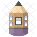 پیش‌نمایش فایل house-sketch-10 از پک آیکن‌های مسطح نقاشی خانه