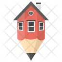 پیش‌نمایش فایل house-sketch-11 از پک آیکن‌های مسطح نقاشی خانه