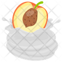 پیش‌نمایش فایل peach-whip از پک خامه فرم گرفته و میوه