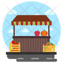 پیش‌نمایش فایل fruit-shop از پک نمای بیرونی ساختمان‌های تجاری