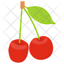پیش‌نمایش فایل cherries-121 از پک آیکن‌های مسطح انواع توت