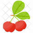 پیش‌نمایش فایل red-gooseberry از پک آیکن‌های مسطح انواع توت